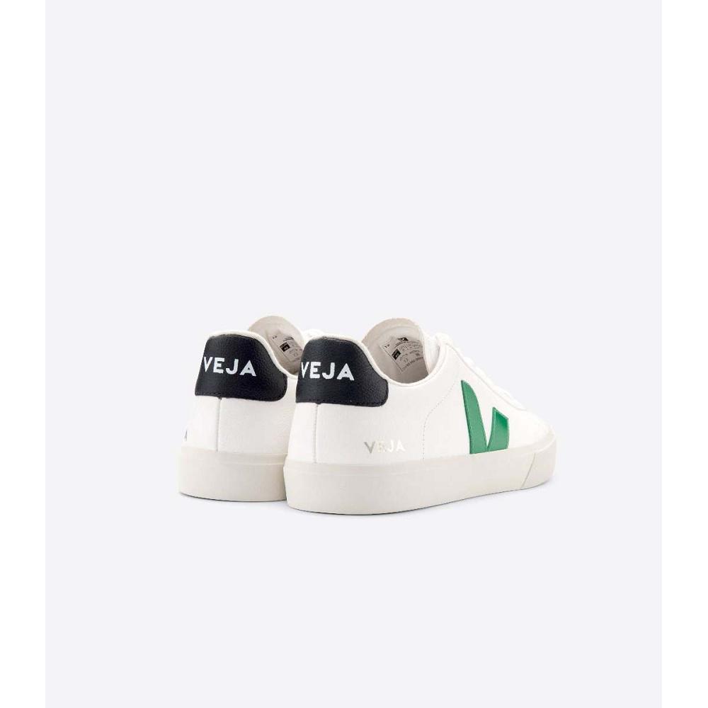 White Men's Veja CAMPO CHROMEFREE Low Tops Sneakers | AU 292UZG